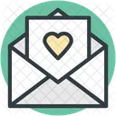 Amour Courrier Salutation Icon