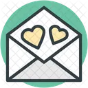 Amour Courrier Salutation Icon