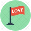 Amour Drapeau Insignes Icon