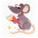 Dessin Anime De Rat Autocollant De Dessin Anime Personnage De Rat Icône