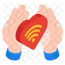 Amour Intelligent Coeur Intelligent Iot Icon