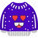 Amoureux Emoji Sweat Shirt Icône