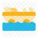 Amphibious Car Vehicle Transportation Icon