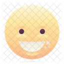 Amplia Sonrisa Emoji Icono