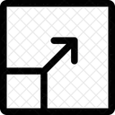 Ampliar Dimensionar Quadrado Ícone