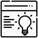 Ampoule  Icône