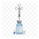 Ampoule and syringe  Icon