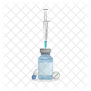 Medical Syringe Virus Icon