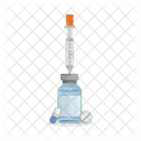 Ampoule and syringe  Icon