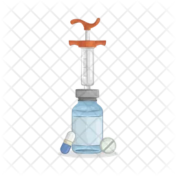 Ampoule and syringe  Icon