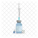 Medical Syringe Virus Icon