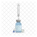 Medical Syringe Virus Icon
