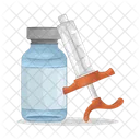 Medical Syringe Virus Icon