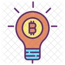 Ampoule Idee Ampoule Bitcoin Idee Creative Bitcoin Icône