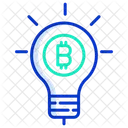 Ampoule Idee Ampoule Bitcoin Idee Creative Bitcoin Icône