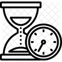 Temporizador De Ovo Ampulheta Tempo De Processamento Ícone