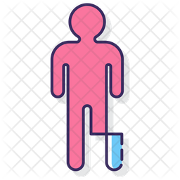 Amputee Icon Of Colored Outline Style Available In Svg Png Eps Ai Icon Fonts
