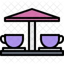 Carousel Cup Amusement Park Icon