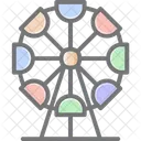 Amusement Entertainment Ferris Wheel Icon