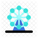 Amusement Park Ferris Icon