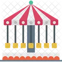 Amusement Park Carousel Entertainment Icon