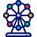 Ferris Wheel Amusement Park Fairground Icon