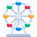 Ferris Wheel Amusement Park Fairground Icon