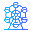 Amusement Park Ferris Wheel Icon