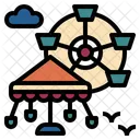 Amusement Park Ferris Icon