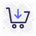 Carro Tienda Abajo Icon