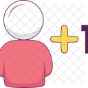 Agregar Amigo Perfil Redes Sociales Icon