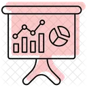 Analytics Color Shadow Thinline Icone Ícone