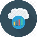 Analise Grafico De Barras Computacao Em Nuvem Ícone