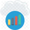 Analise Grafico De Barras Computacao Em Nuvem Ícone