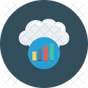 Analise Grafico De Barras Computacao Em Nuvem Ícone