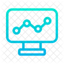Grafico De Computador Grafico De Computador Analise Ícone