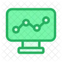 Grafico De Computador Grafico De Computador Analise Ícone