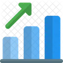 Analise De Crescimento Grafico De Crescimento Grafico De Barras De Crescimento Ícone