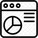 Analise Da Web Desempenho De SEO Grafico On Line Ícone