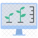 Análise de crescimento de plantas  Ícone