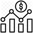 Analise De Dados Grafico De Tendencias Crescimento Do Negocio Ícone