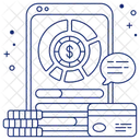 Analise De Dados Moveis Infografico Estatisticas Ícone