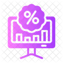 Análise de desconto  Ícone