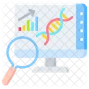 Analise De Dna Monitor Dados Ícone