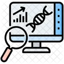 Analise De Dna Monitor Dados Ícone