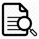 Analise De Documentos Revisao De Documentos Pesquisa De Arquivos Ícone