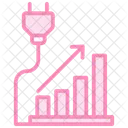 Analise De Economia De Energia Icone De Linha Duotone Ícone