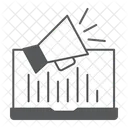Análise de marketing on-line  Ícone