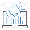 Análise de marketing on-line  Ícone
