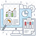 Relatorio Piechart Analise De Crescimento Pesquisa De Mercado Ícone